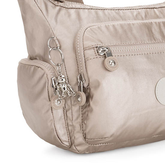 Sacs Crossbody Kipling Gabbie Small Metallic Argent | FR 2072YX
